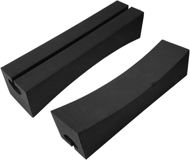 GLOGLOW Outdoor Car Roof Rack Bars, 2 Pack EVA Soft Oval Wear Universal Fit Surfboard Kayak Stand Up Paddle Board Carrier - Image 1